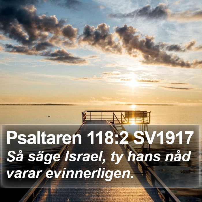 Psaltaren 118:2 SV1917 Bible Study