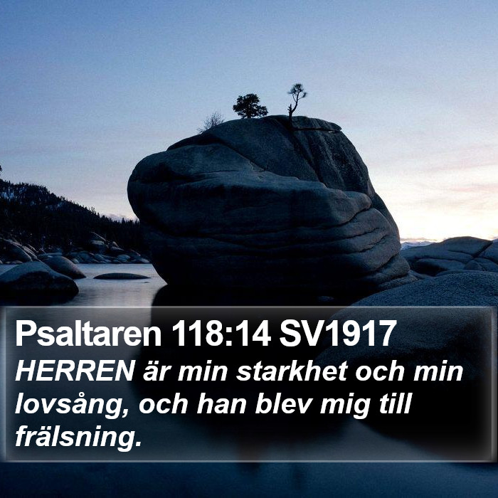 Psaltaren 118:14 SV1917 Bible Study