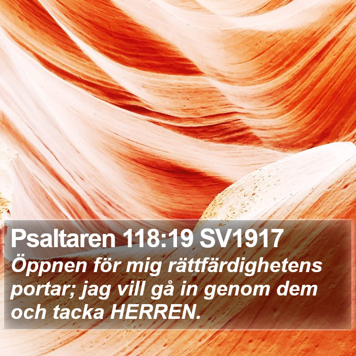 Psaltaren 118:19 SV1917 Bible Study
