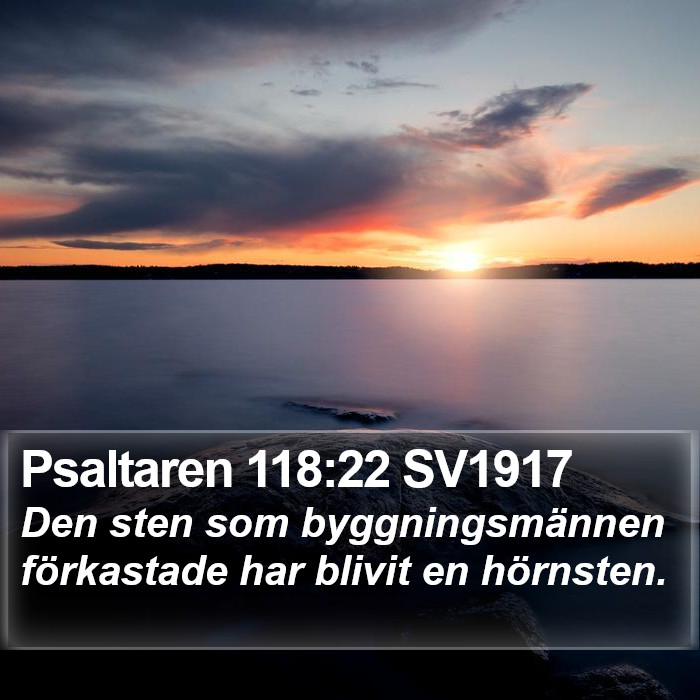 Psaltaren 118:22 SV1917 Bible Study