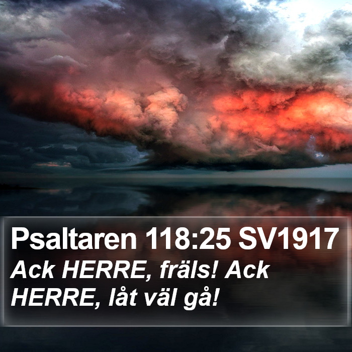 Psaltaren 118:25 SV1917 Bible Study