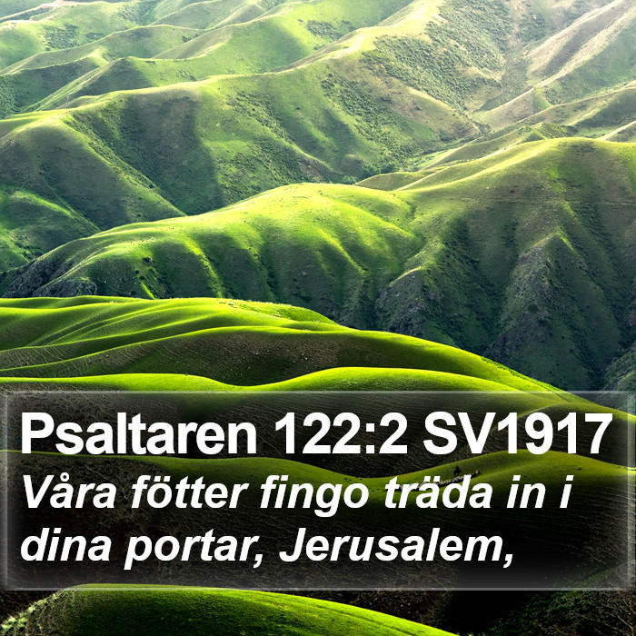 Psaltaren 122:2 SV1917 Bible Study