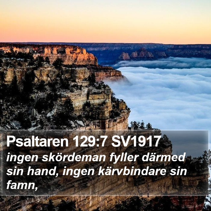 Psaltaren 129:7 SV1917 Bible Study