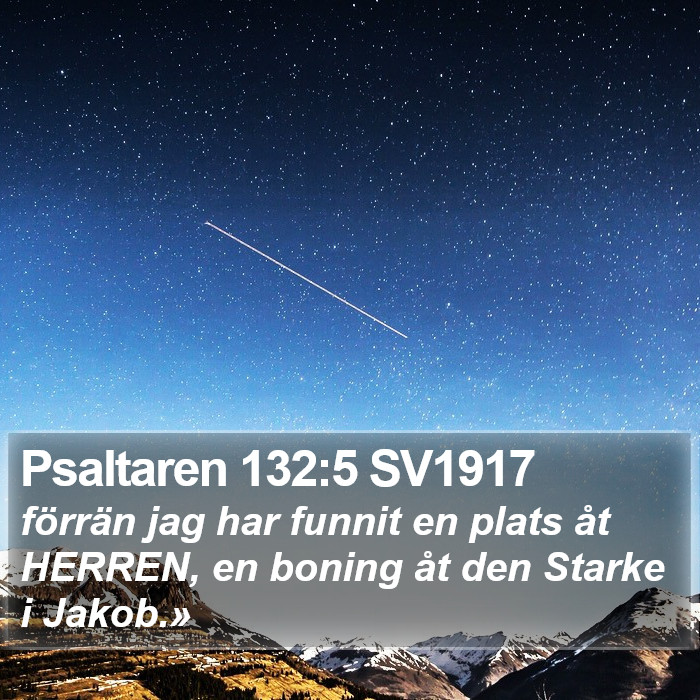 Psaltaren 132:5 SV1917 Bible Study