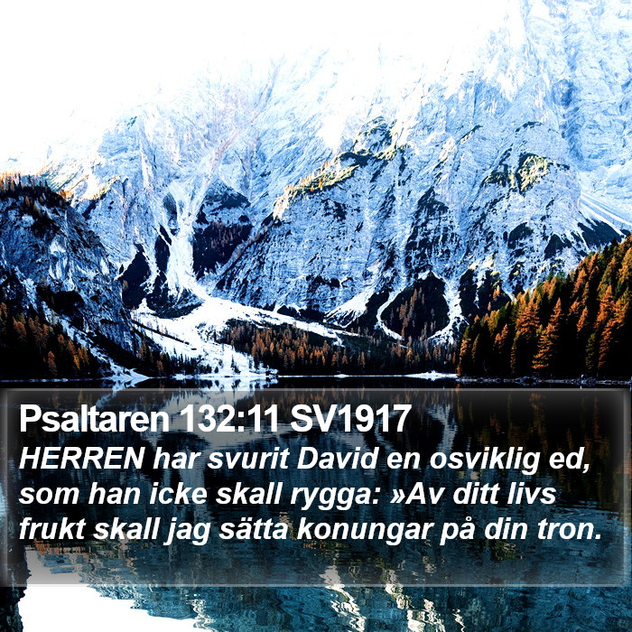 Psaltaren 132:11 SV1917 Bible Study