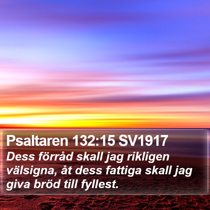 Psaltaren 132:15 SV1917 Bible Study