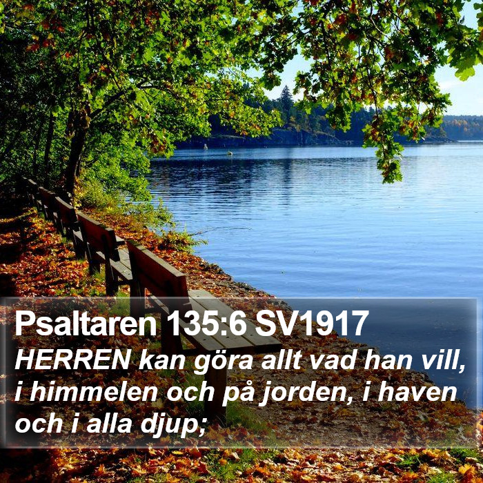 Psaltaren 135:6 SV1917 Bible Study