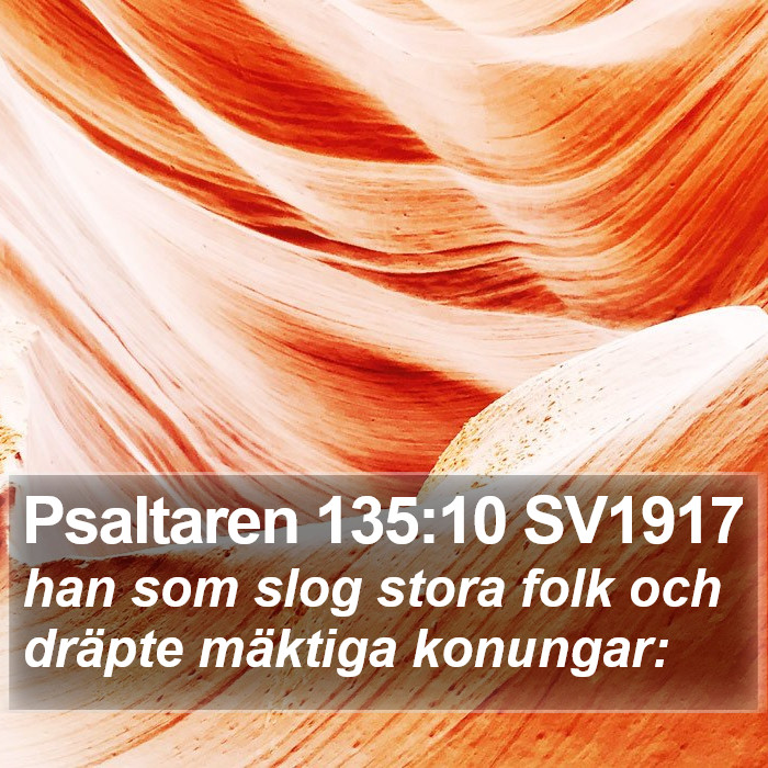 Psaltaren 135:10 SV1917 Bible Study