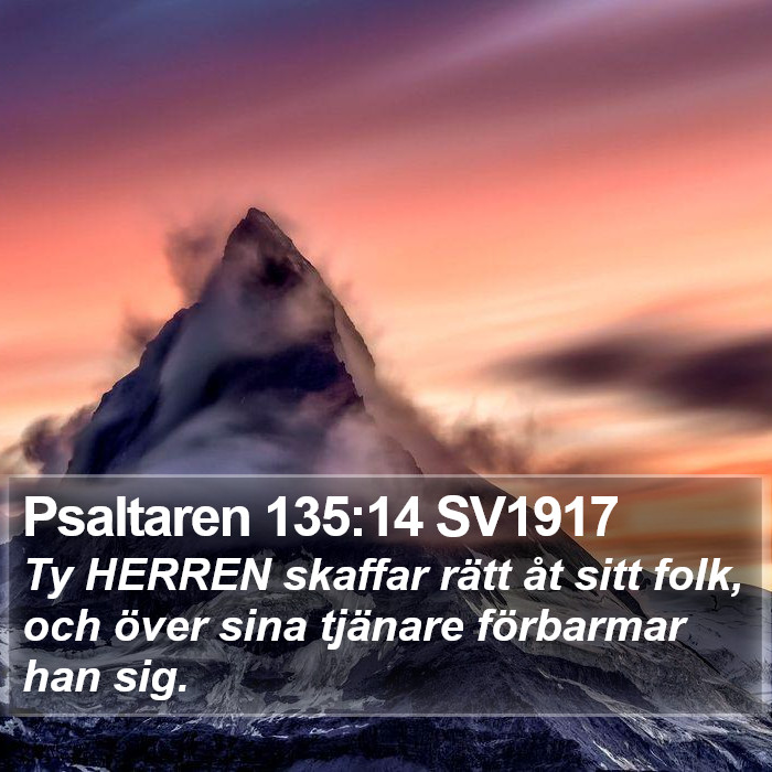 Psaltaren 135:14 SV1917 Bible Study