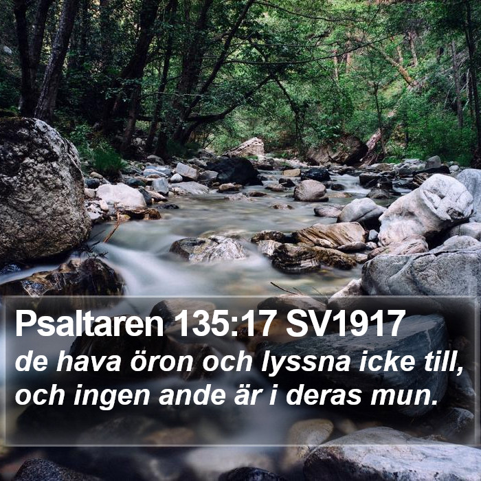 Psaltaren 135:17 SV1917 Bible Study