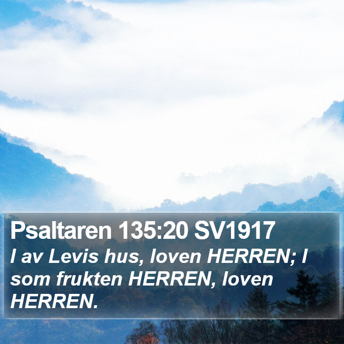 Psaltaren 135:20 SV1917 Bible Study