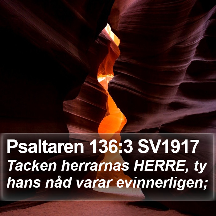 Psaltaren 136:3 SV1917 Bible Study