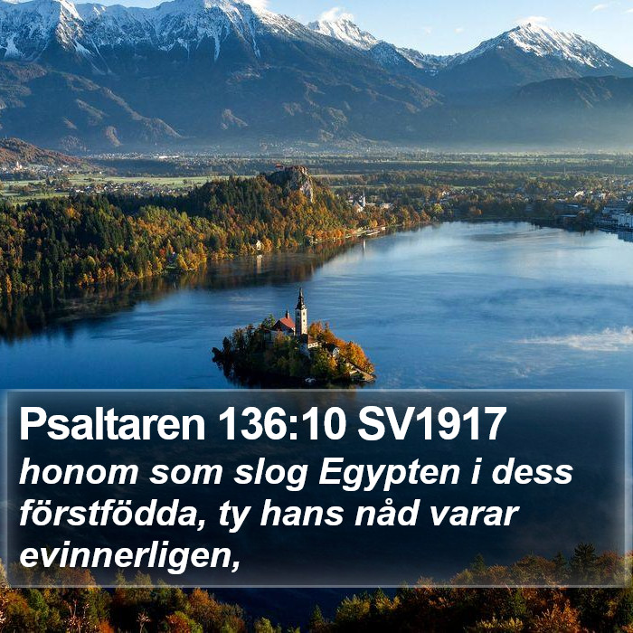 Psaltaren 136:10 SV1917 Bible Study