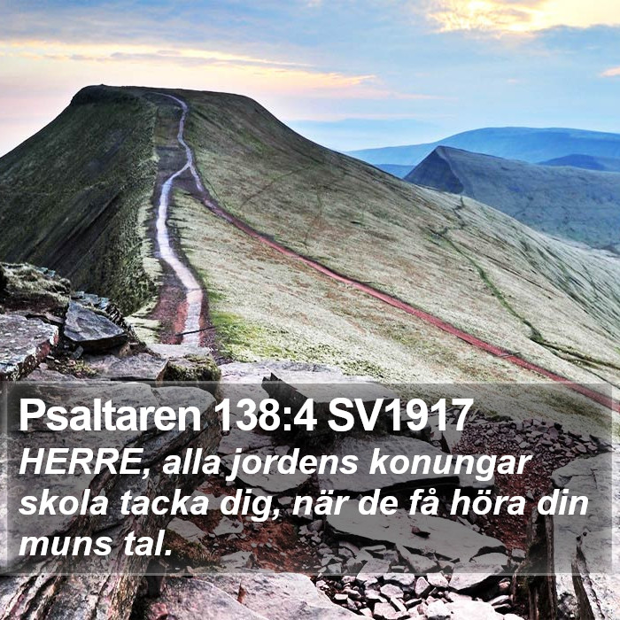 Psaltaren 138:4 SV1917 Bible Study