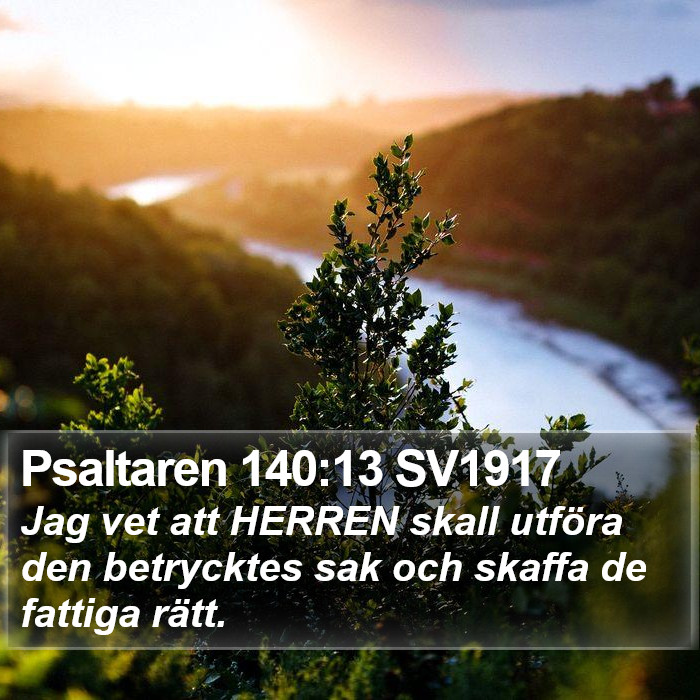 Psaltaren 140:13 SV1917 Bible Study