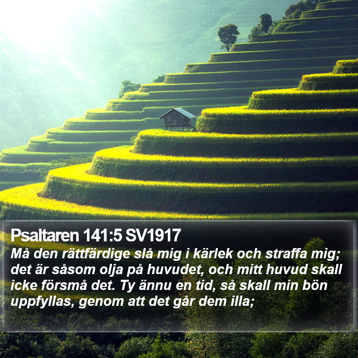 Psaltaren 141:5 SV1917 Bible Study
