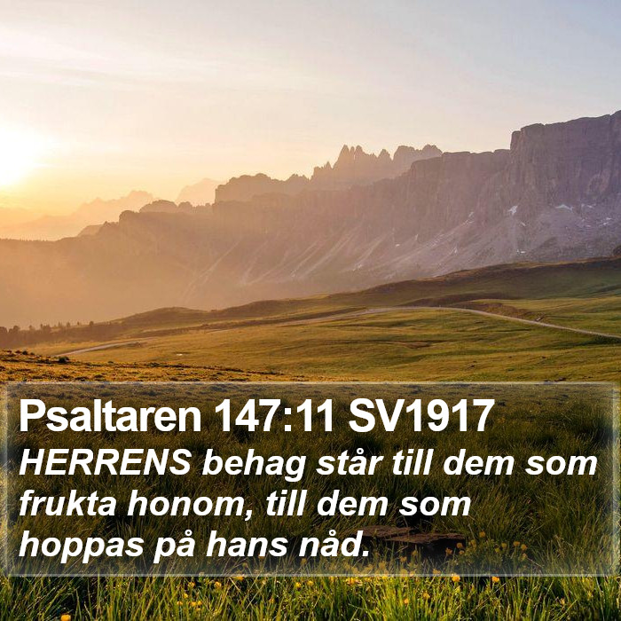 Psaltaren 147:11 SV1917 Bible Study