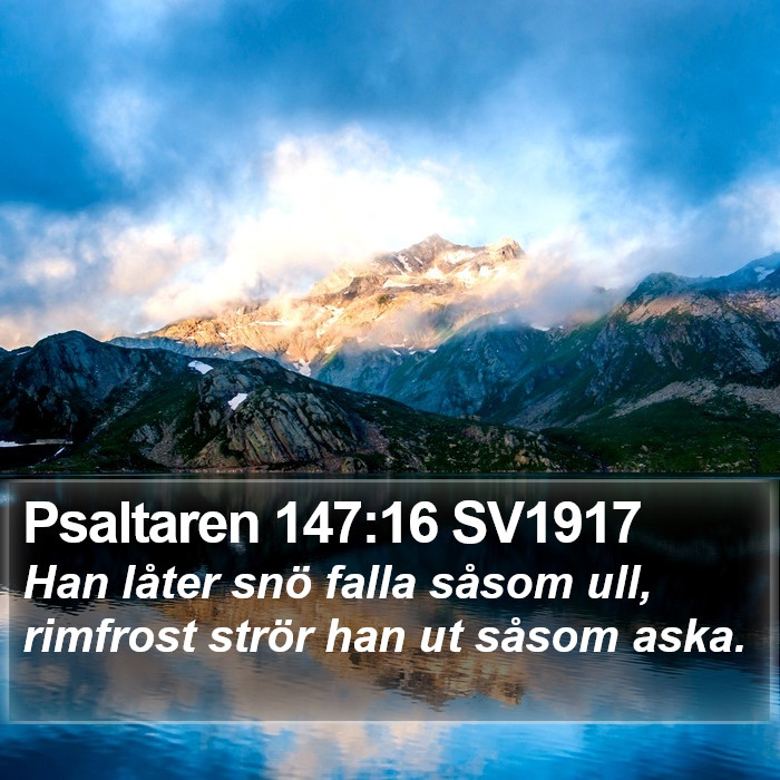 Psaltaren 147:16 SV1917 Bible Study