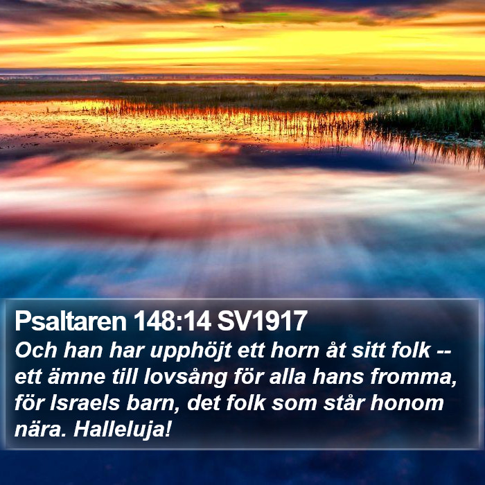 Psaltaren 148:14 SV1917 Bible Study