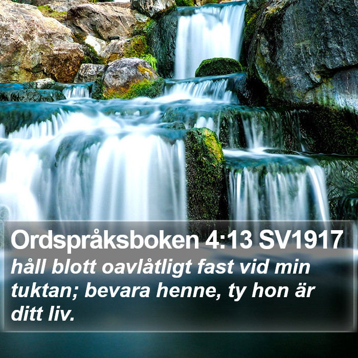 Ordspråksboken 4:13 SV1917 Bible Study