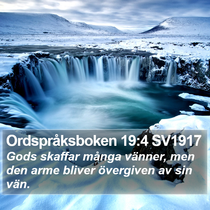 Ordspråksboken 19:4 SV1917 Bible Study