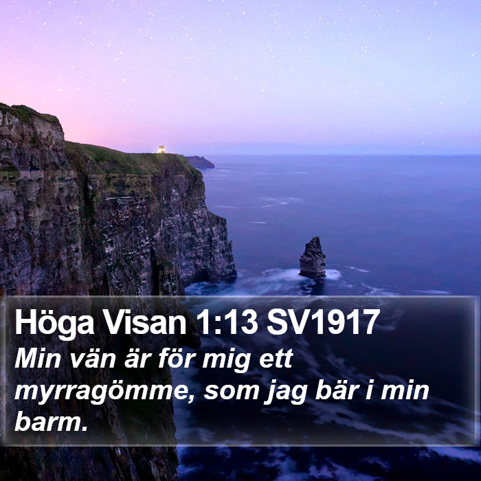 Höga Visan 1:13 SV1917 Bible Study