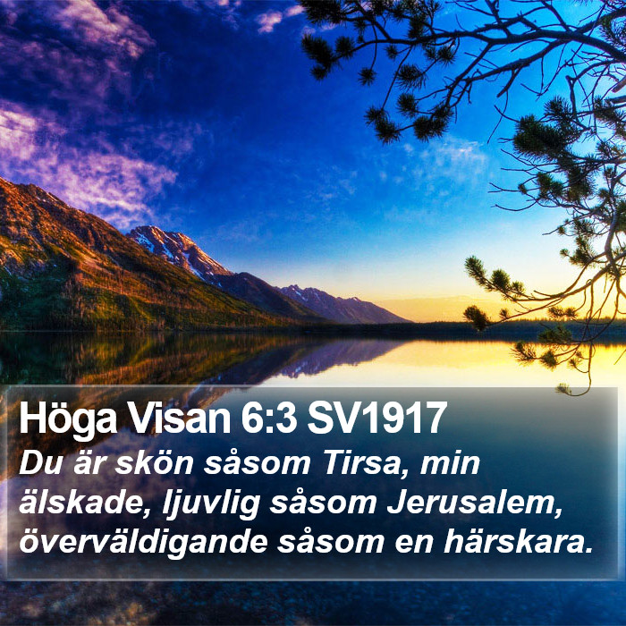 Höga Visan 6:3 SV1917 Bible Study