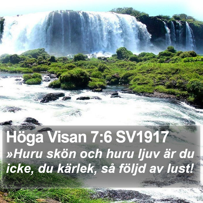 Höga Visan 7:6 SV1917 Bible Study