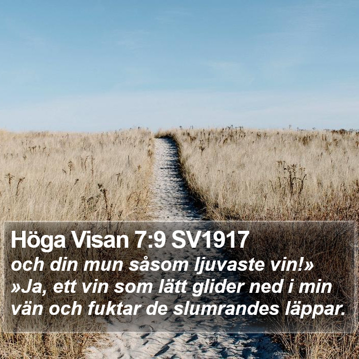 Höga Visan 7:9 SV1917 Bible Study