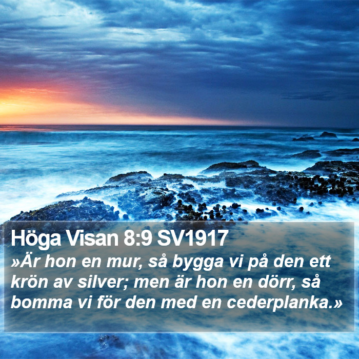 Höga Visan 8:9 SV1917 Bible Study