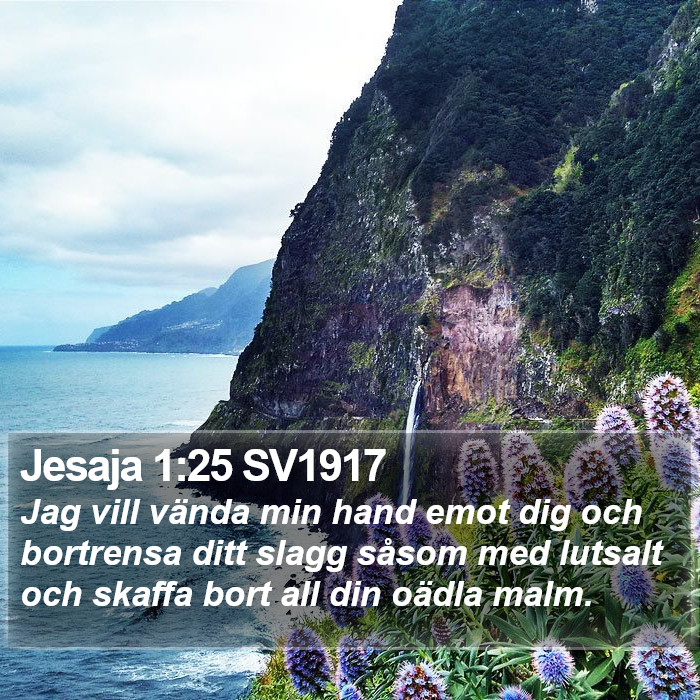 Jesaja 1:25 SV1917 Bible Study