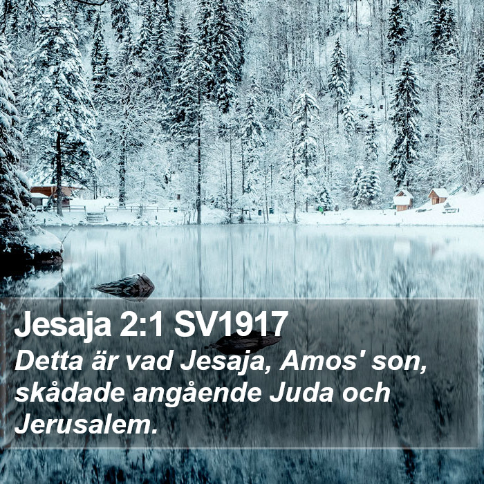 Jesaja 2:1 SV1917 Bible Study