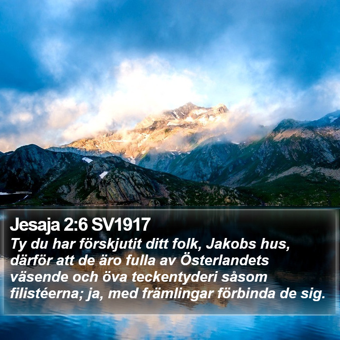 Jesaja 2:6 SV1917 Bible Study