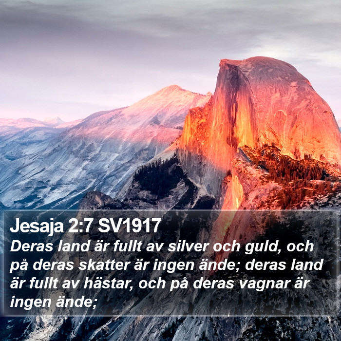 Jesaja 2:7 SV1917 Bible Study