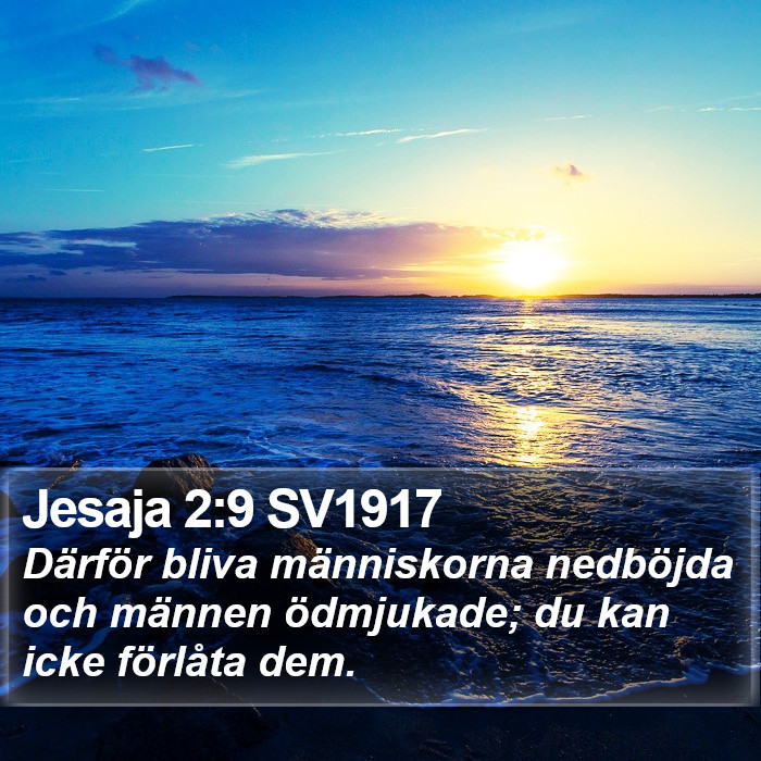Jesaja 2:9 SV1917 Bible Study