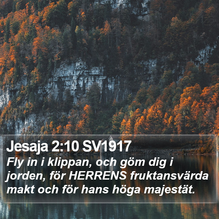 Jesaja 2:10 SV1917 Bible Study