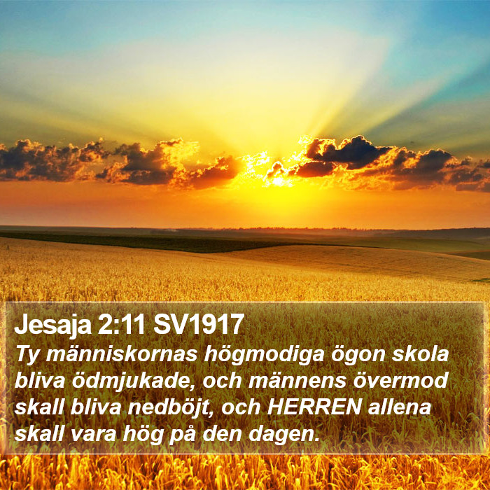 Jesaja 2:11 SV1917 Bible Study