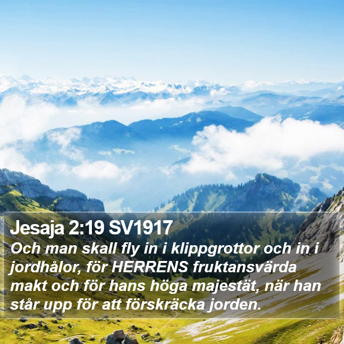 Jesaja 2:19 SV1917 Bible Study