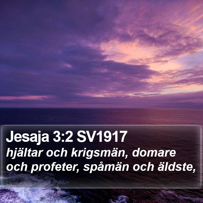 Jesaja 3:2 SV1917 Bible Study