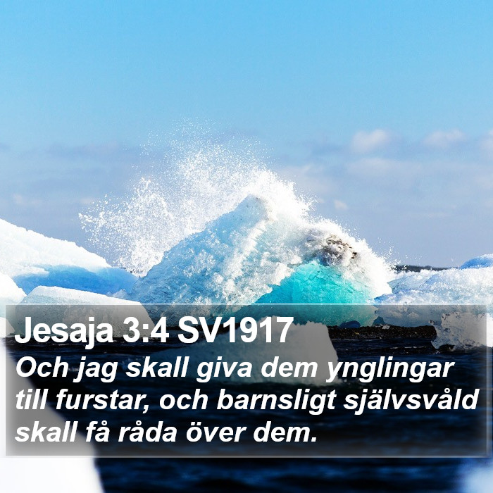 Jesaja 3:4 SV1917 Bible Study