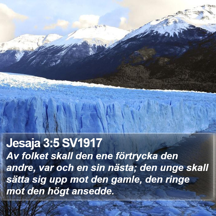 Jesaja 3:5 SV1917 Bible Study
