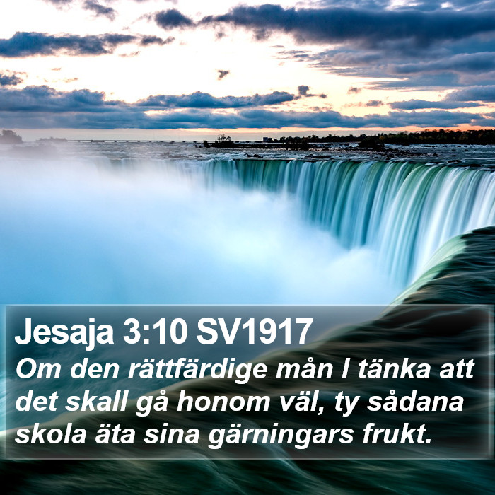 Jesaja 3:10 SV1917 Bible Study