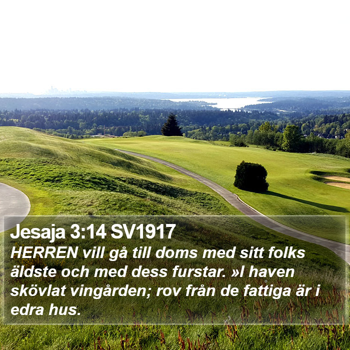 Jesaja 3:14 SV1917 Bible Study