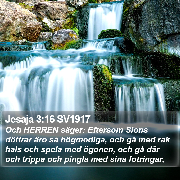 Jesaja 3:16 SV1917 Bible Study