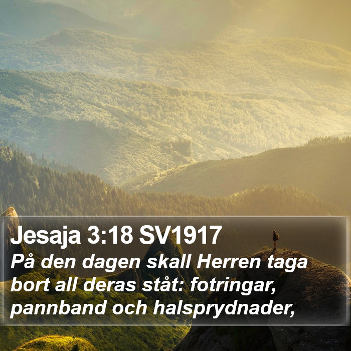 Jesaja 3:18 SV1917 Bible Study