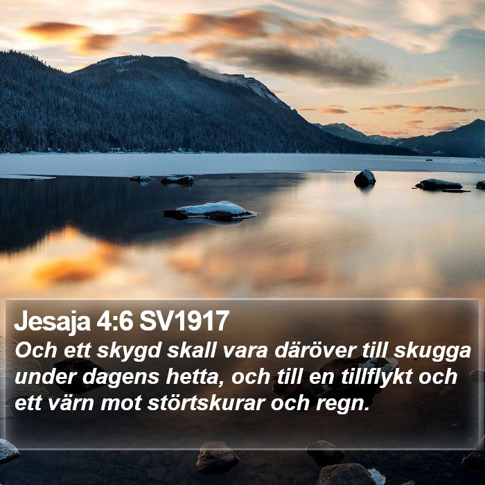 Jesaja 4:6 SV1917 Bible Study