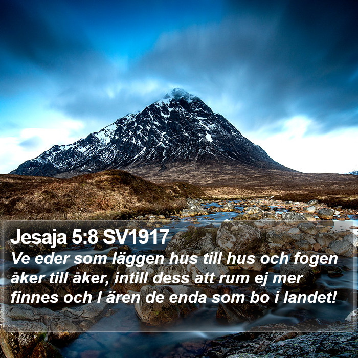 Jesaja 5:8 SV1917 Bible Study