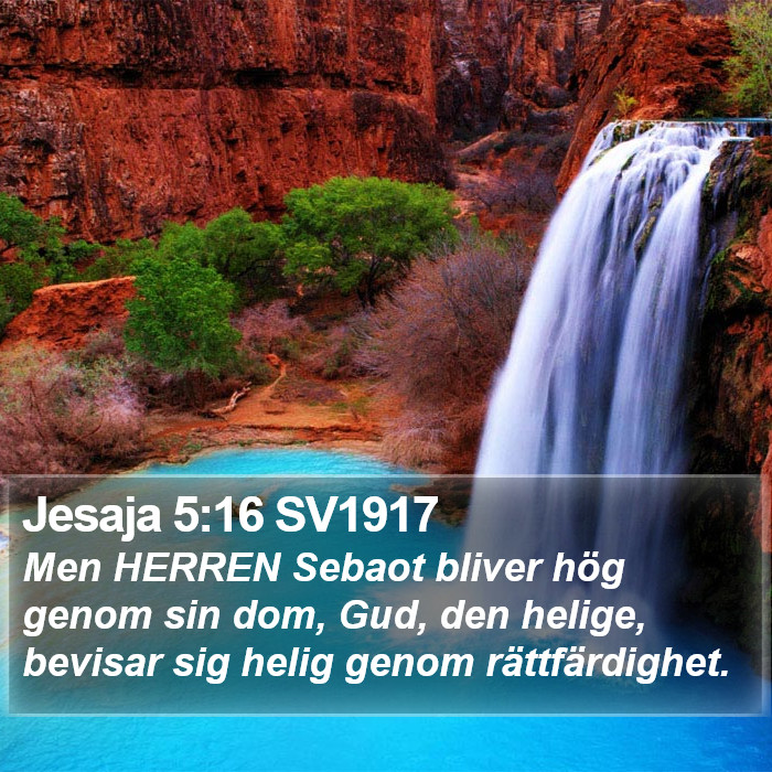 Jesaja 5:16 SV1917 Bible Study