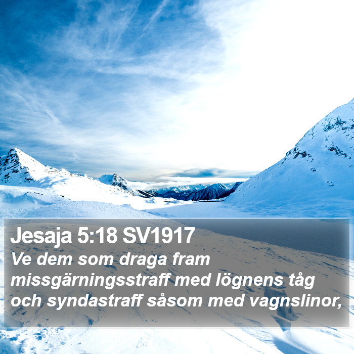 Jesaja 5:18 SV1917 Bible Study
