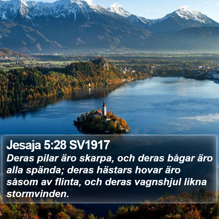 Jesaja 5:28 SV1917 Bible Study